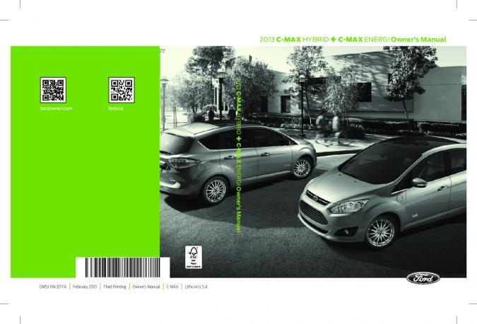 2013 Ford C-max Owner’s Manual Image
