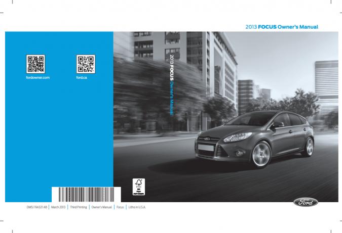 2013 Ford Focus Owner’s Manual Image