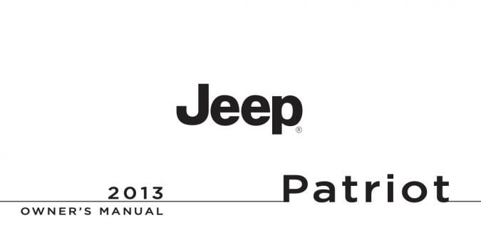 2013 Jeep Patriot Owner’s Manual Image