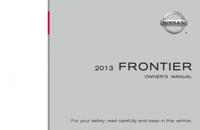 2013 Nissan Frontier Owner’s Manual Image