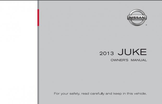 2013 Nissan Juke Owner’s Manual Image