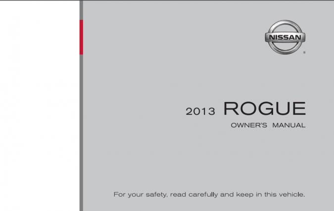 2013 Nissan Rogue Owner’s Manual Image