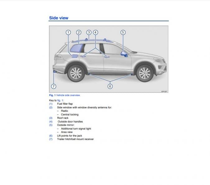 2013 Volkswagen Touareg Owner’s Manual Image
