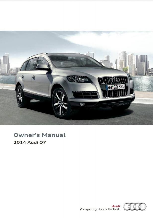 2014 Audi Q7 Owner’s Manual Image