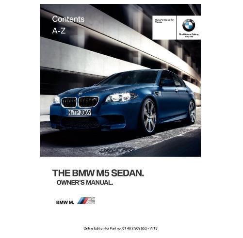 2014 BMW M5 Owner’s Manual Image