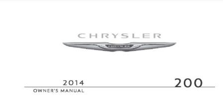 2014 Chrysler 200 Owner’s Manual Image