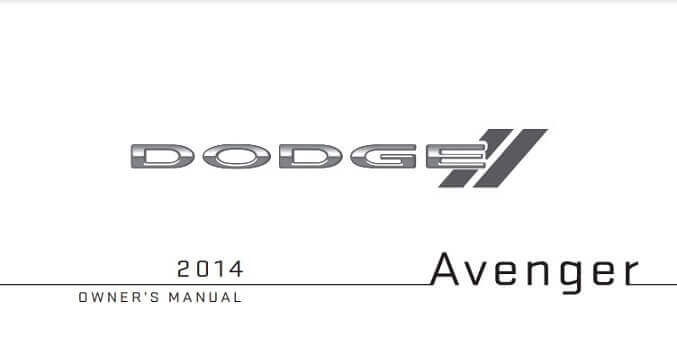 2014 Dodge Avenger Owner’s Manual Image