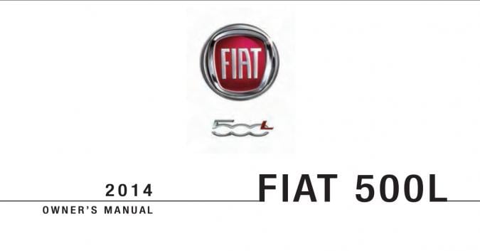 2014 Fiat 500L Owner’s Manual Image
