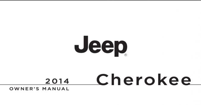 2014 Jeep Cherokee Owner’s Manual Image