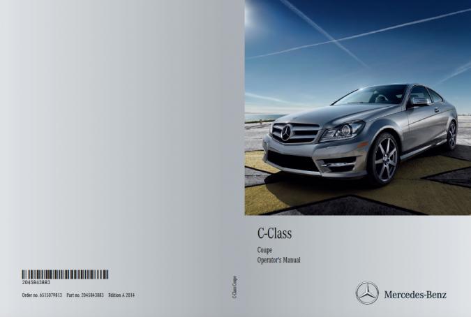 2014 Mercedes Benz C-Class Coupe Owner’s Manual Image