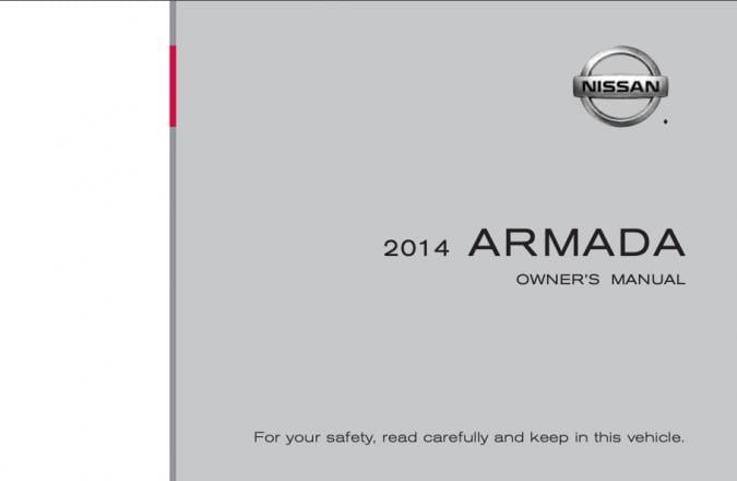 2014 Nissan Armada Owner’s Manual Image