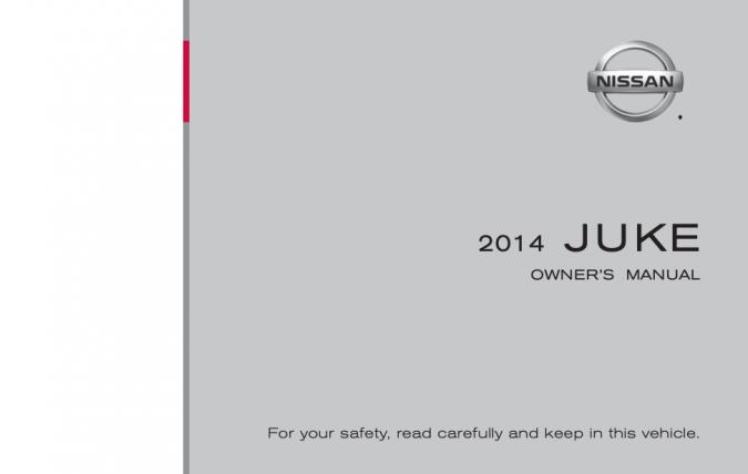2014 Nissan Juke Owner’s Manual Image
