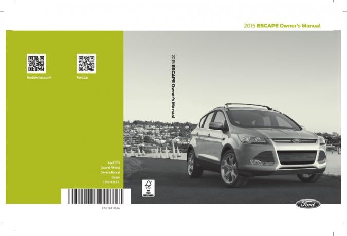 2015 Ford Escape Owner’s Manual Image