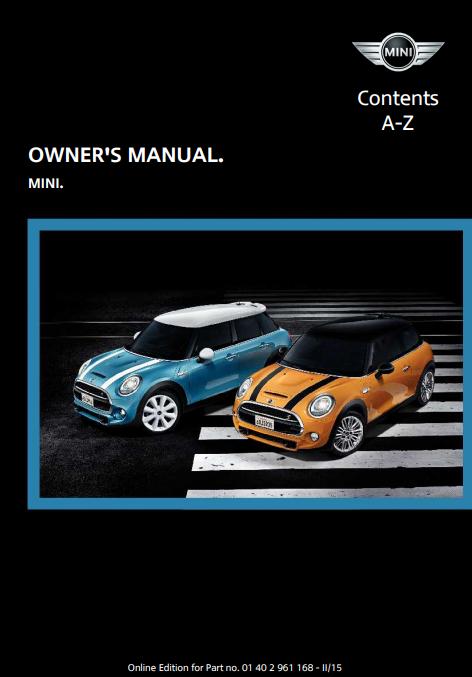 2015 Mini Hardtop 4-door Owner’s Manual Image