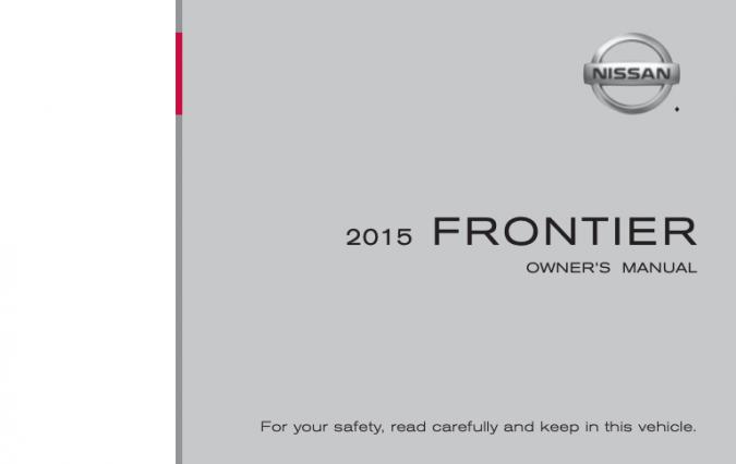 2015 Nissan Frontier Owner’s Manual Image