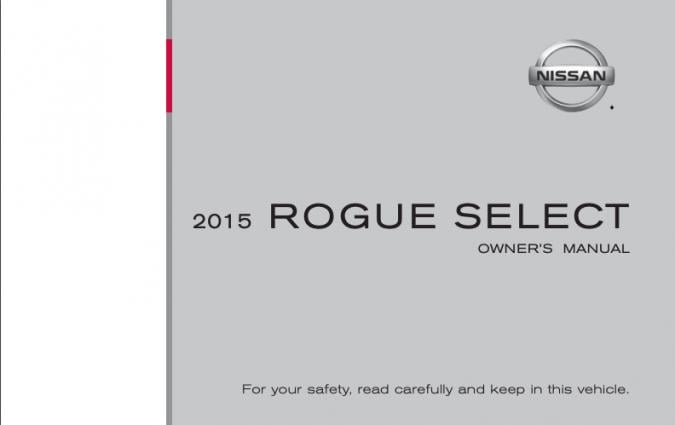 2015 Nissan Rogue Select Owner’s Manual Image