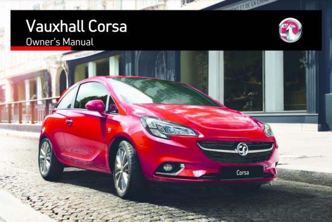 2015 Opel/Vauxhall Corsa Owner’s Manual Image