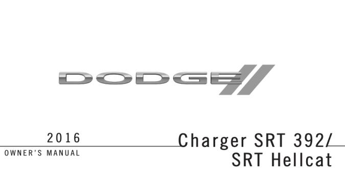 2016 Dodge Charger SRT/392/Hellcat Owner’s Manual Image