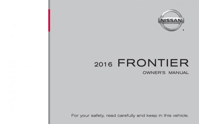2016 Nissan Frontier Owner’s Manual Image
