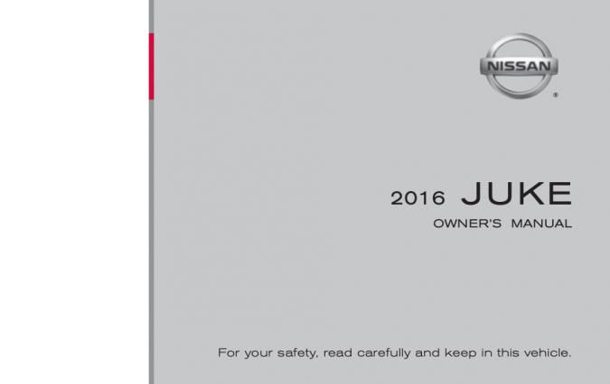 2016 Nissan Juke Owner’s Manual Image