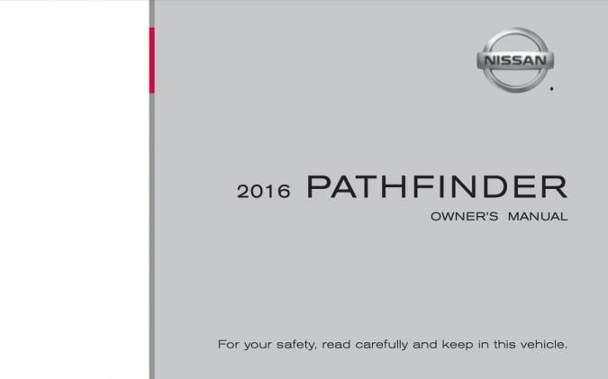 2016 Nissan Pathfinder Owner’s Manual Image
