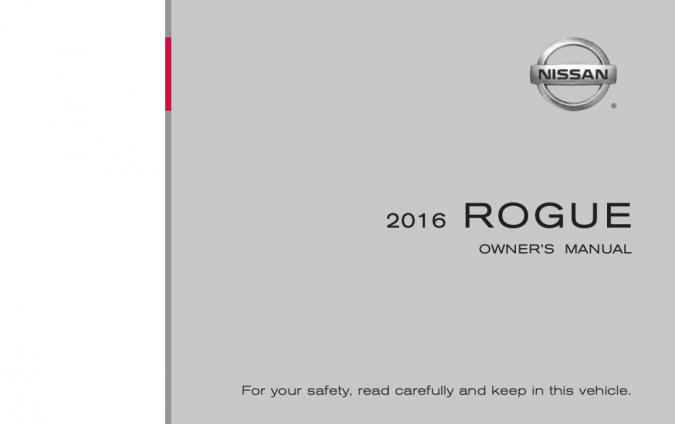 2016 Nissan Rogue Owner’s Manual Image