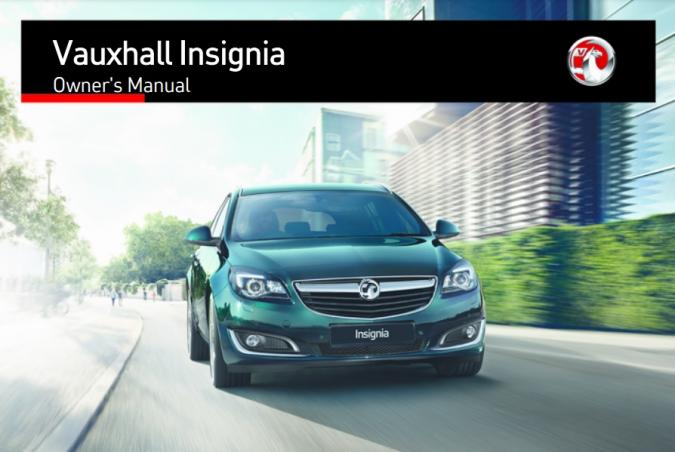 2016 Opel/Vauxhall Insignia Owner’s Manual Image