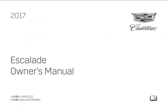 2017 Cadillac Escalade Owner’s Manual Image