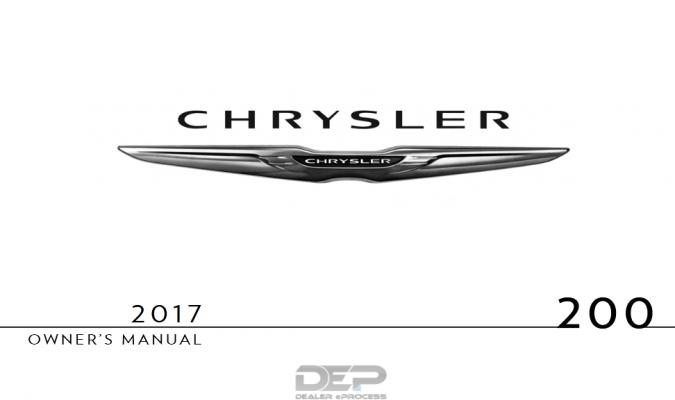 2017 Chrysler 200 Owner’s Manual Image