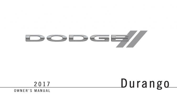 2017 Dodge Durango Owner’s Manual Image