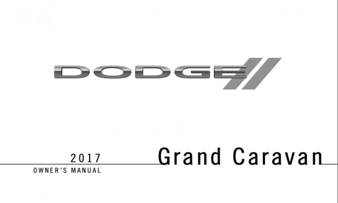 2017 Dodge Caravan Owner’s Manual Image