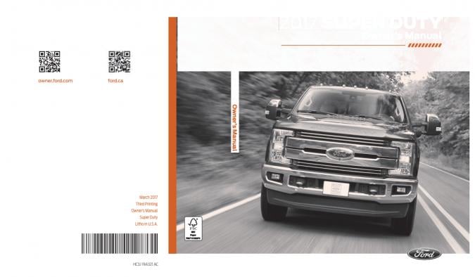2017 Ford F-250 Owner’s Manual Image