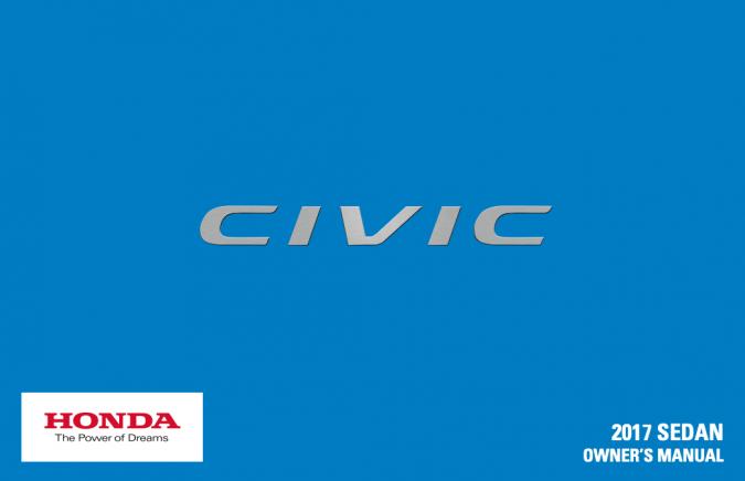 2017 Honda Civic Sedan Owner’s Manual Image