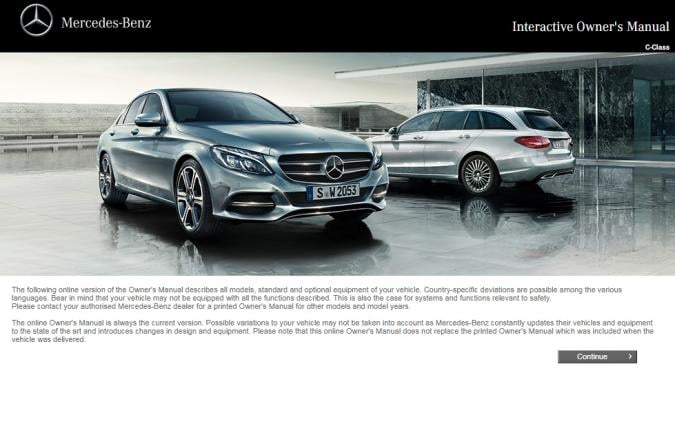 2017 Mercedes Benz C-Class Owner’s Manual Image