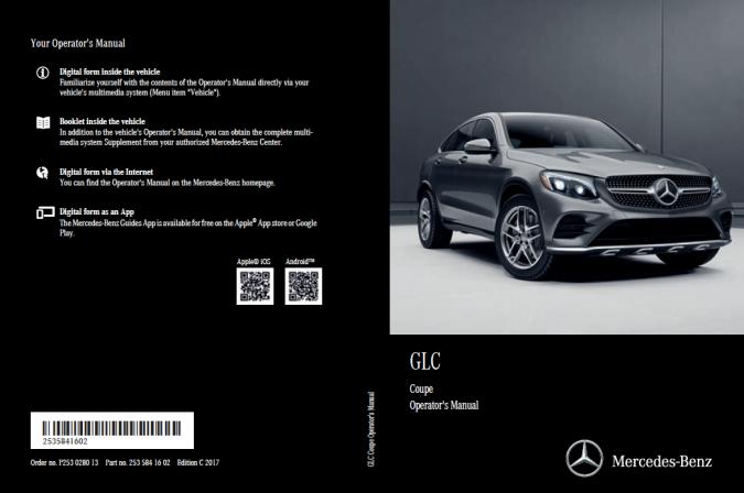 2017 Mercedes Benz GLC Owner’s Manual Image