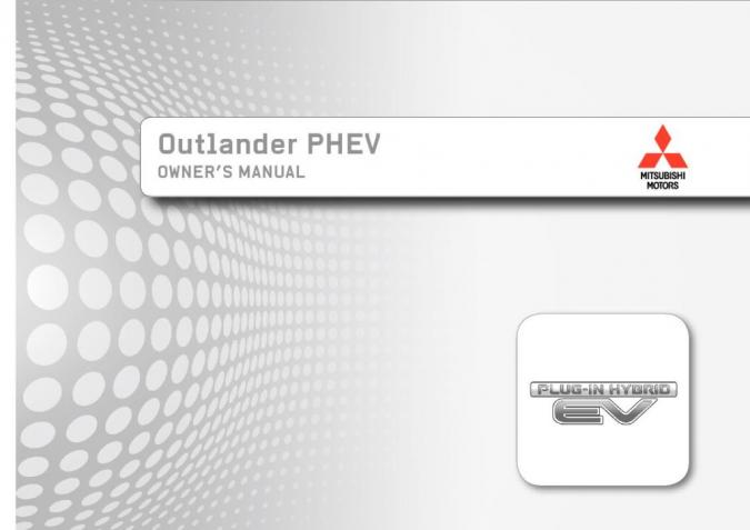 2017 Mitsubishi Outlander Diesel Owner’s Manual Image