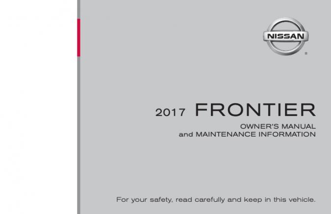 2017 Nissan Frontier Owner’s Manual Image