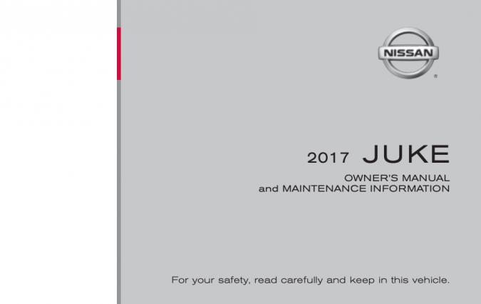 2017 Nissan Juke Owner’s Manual Image