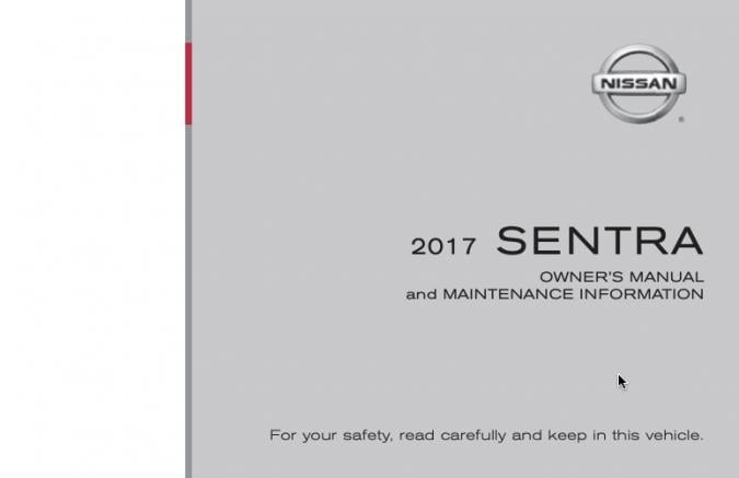 2017 Nissan Sentra Owner’s Manual Image