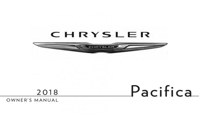 2018 Chrysler Pacifica Owner’s Manual Image