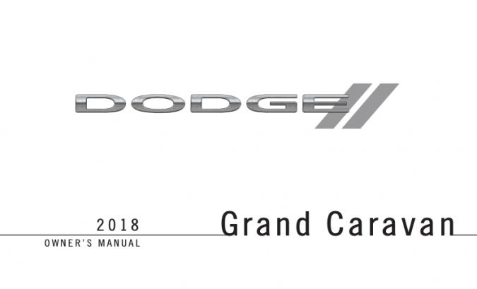 2018 Dodge Caravan Owner’s Manual Image