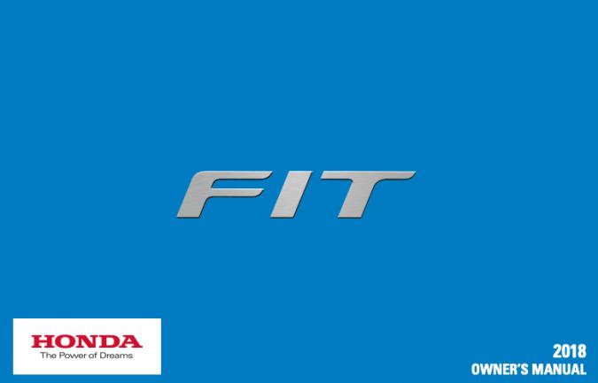 2018 Honda Fit Owner’s Manual Image