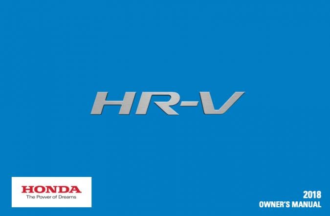 2018 Honda HR-V Owner’s Manual Image