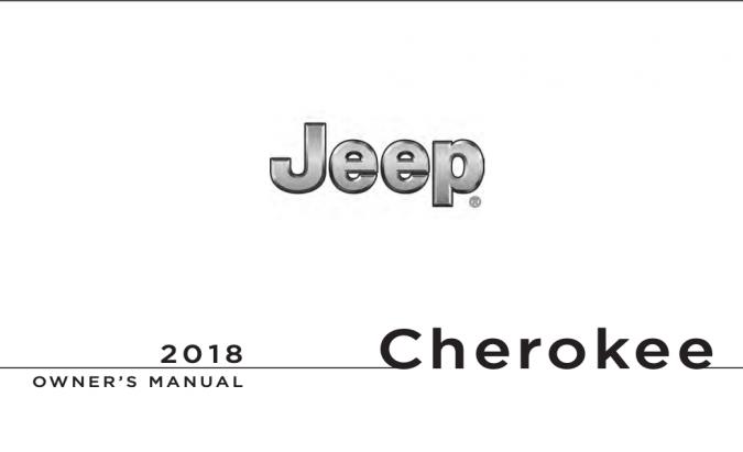 2018 Jeep Cherokee Owner’s Manual Image
