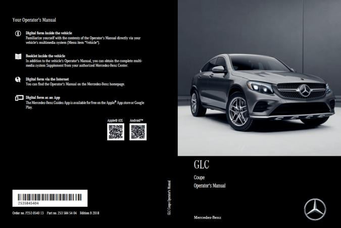 2018 Mercedes Benz GLC Owner’s Manual Image