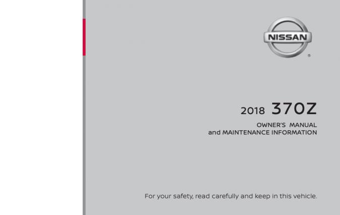 2018 Nissan 370Z Owner’s Manual Image