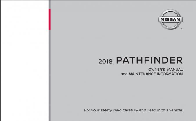 2018 Nissan Pathfinder Owner’s Manual Image