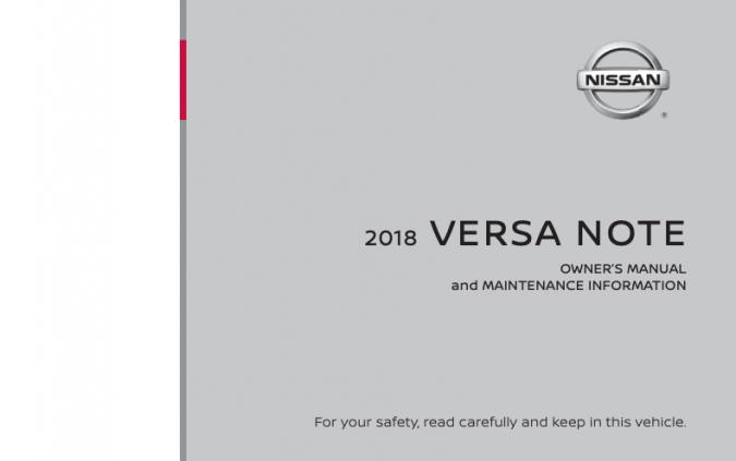 2018 Nissan Versa Note Owner’s Manual Image