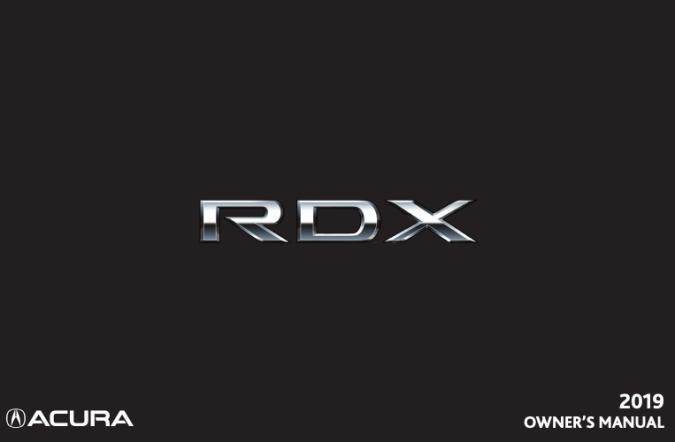 2019 Acura RDX Owner’s Manual Image