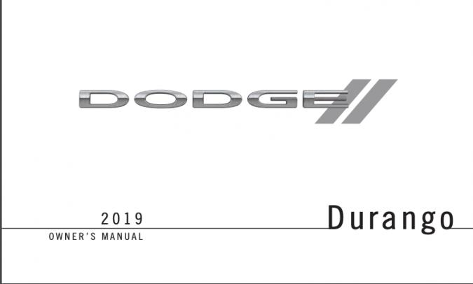 2019 Dodge Durango Owner’s Manual Image